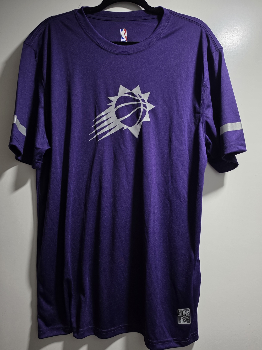 NBA Phoenix Suns Purple and White Short Sleeve Tee